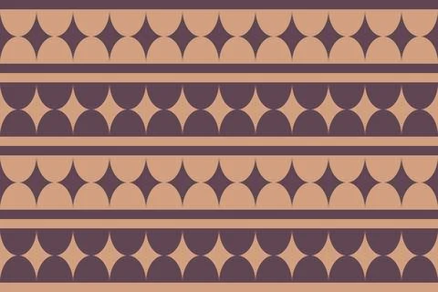 Geometric Background Circle Shapes and Designs Brown Colors Geometric Pattern Illustrazione stock