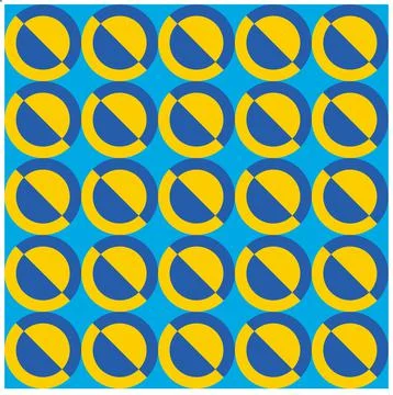 Geometric background with circular pattern that repeats regularly Illustrazione stock