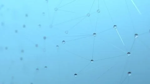 Geometric background of cobweb bubbles Stock Photos