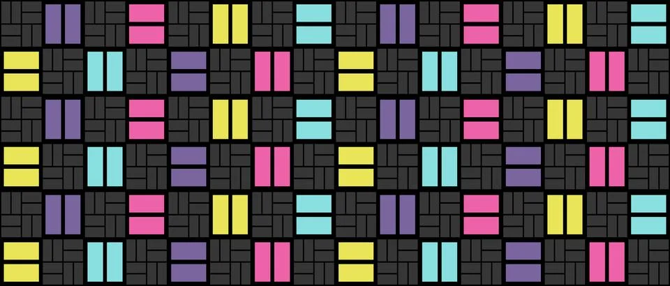 Geometric background with color squares pattern. Abstract wallpaper.  イラスト素材