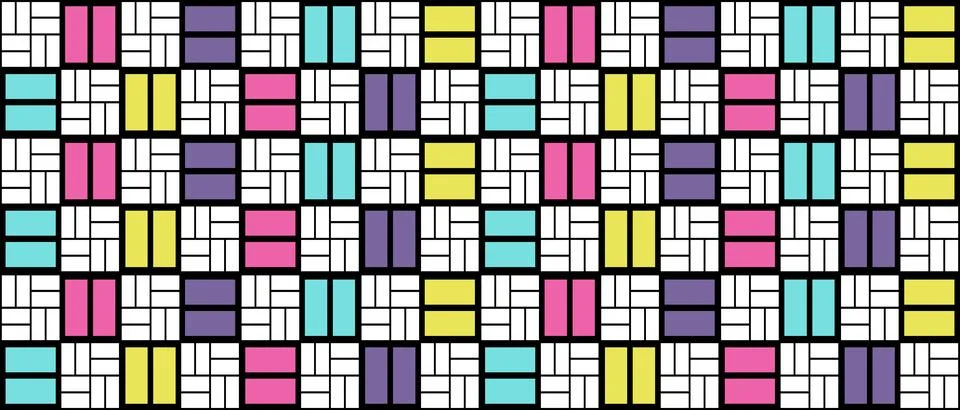 Geometric background with color squares pattern. Abstract wallpaper.  イラスト素材