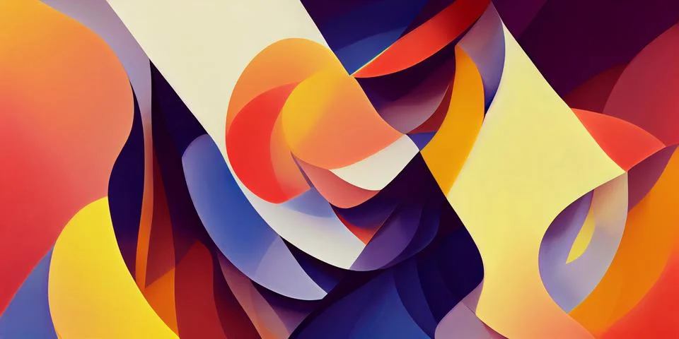 Geometric background composition graphic shapes abstract colored illustration. Stock Illustration