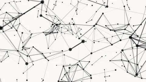 Geometric background connecting dots as plexus. Digital plexus of glowing l.. 스톡 일러스트