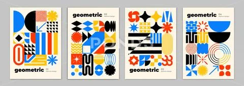 Geometric Background Design PSD Template