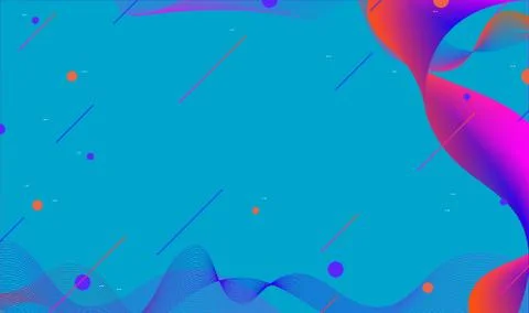 Geometric background. Dynamic shapes composition by lines and gradient with s Stock-Illustration