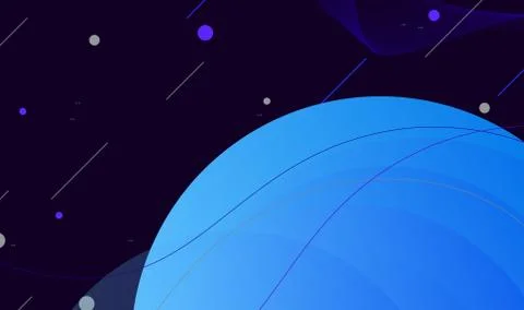 Geometric background. Dynamic shapes composition by lines and gradient with d Stock Illustration