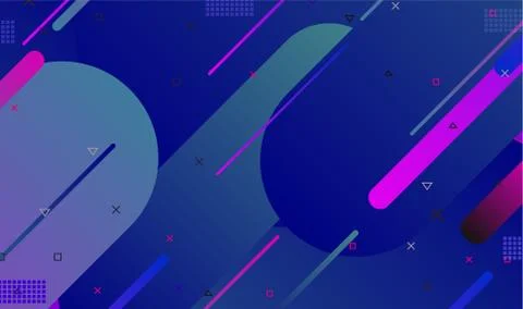 Geometric background. Dynamic shapes composition by lines and gradient with b Stock Illustration