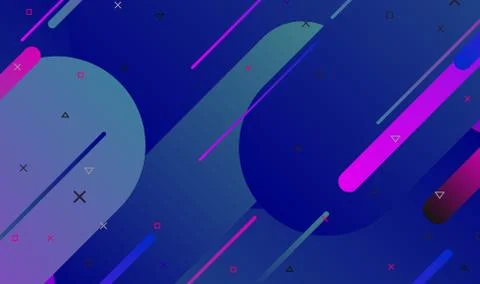 Geometric background. Dynamic shapes composition by lines and gradient with d 스톡 일러스트