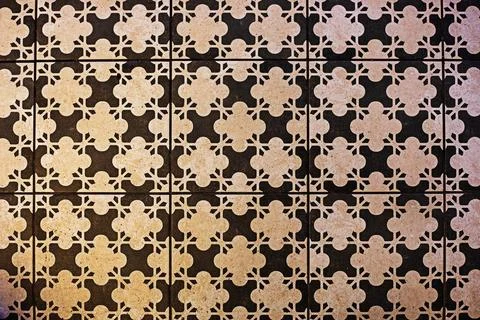 Geometric background of facing interior tiles for interiors Stock Photos