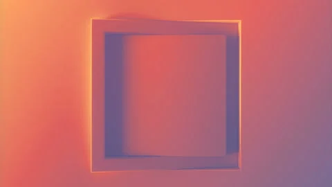 Geometric background with fancy gradient loop animation. 3d rendering HD Stock Footage 227707090