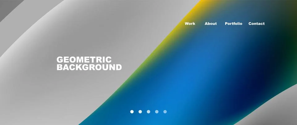 Geometric background featuring blue and yellow gradient for a display device Stock Illustration