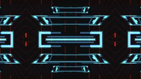 Geometric background with glow elements Stock Illustration
