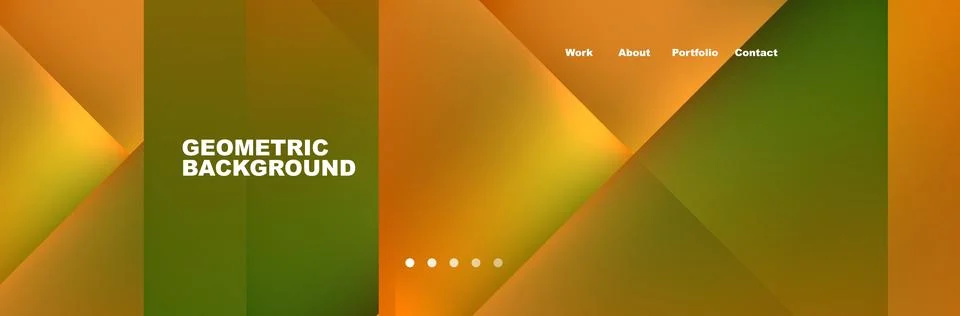 A geometric background with a gradient of amber and peach tints and shades Stock Illustration