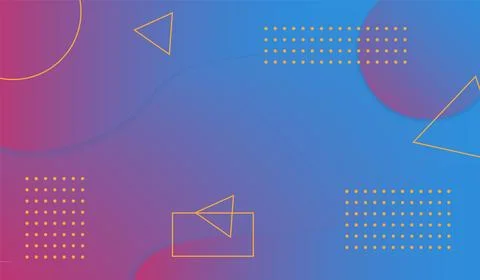 Geometric background with gradient shapes composition. Stock Illustration