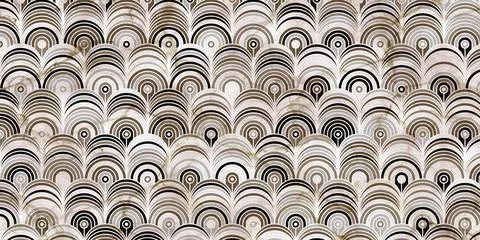 Geometric background gray with circle overlapping Stock Illustration