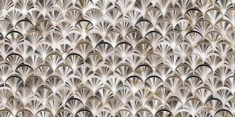 Geometric background gray with circle overlapping Stock Illustration