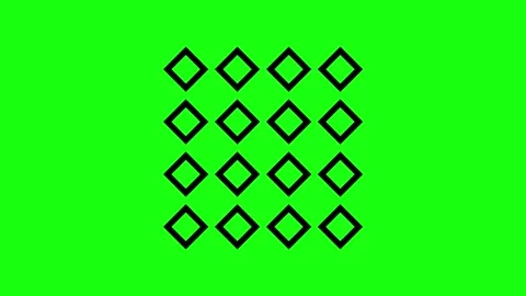 Geometric background in green screen Stock Footage 289355139