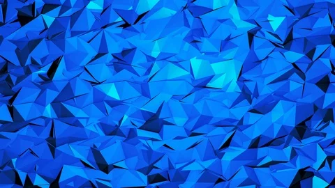 Geometric Background Loop - Blue Abstract Beautiful Polygons Particles Moving BG Video stock 100285509