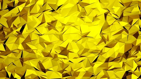 Geometric Background Loop Gold Abstract Beautiful Polygons Particles Moving BG Video stock 100303977