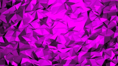 Geometric Background Loop - Pink Abstract Beautiful Polygons Particles Moving BG Video stock 100278386