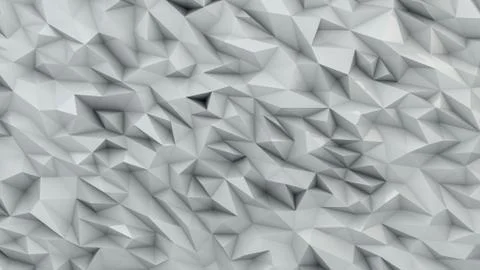 Geometric background made of sharp forms generative art, 3D render Illustrazione stock
