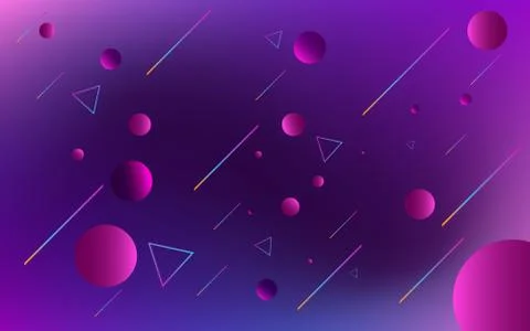 Geometric background Minimal Dynamic shapes composition for landing page Stock Illustration