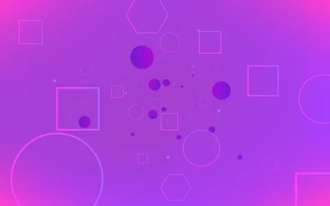 Geometric background Minimal Dynamic shapes composition for landing page Stock Illustration