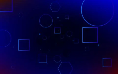 Geometric background Minimal Dynamic shapes composition for landing page Stock Illustration