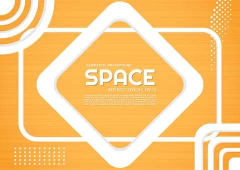 Geometric background modern shape style abstract design art halftone with spa Stock Illustration