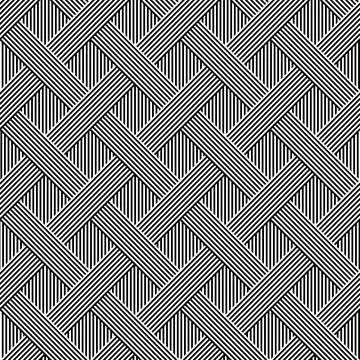 Geometric background with oblique lines and rhombuses, seamless pattern Stock Illustration