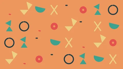 Geometric background orange Stock Footage 314678453