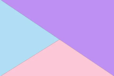 Geometric background. Pastel paper sheets: pink, purple, blue Stock Illustration