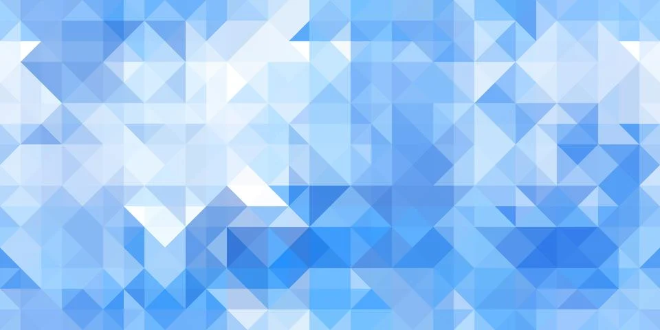 Geometric background pattern. Blue white. Seamless shambolic common triangles Illustrazione stock