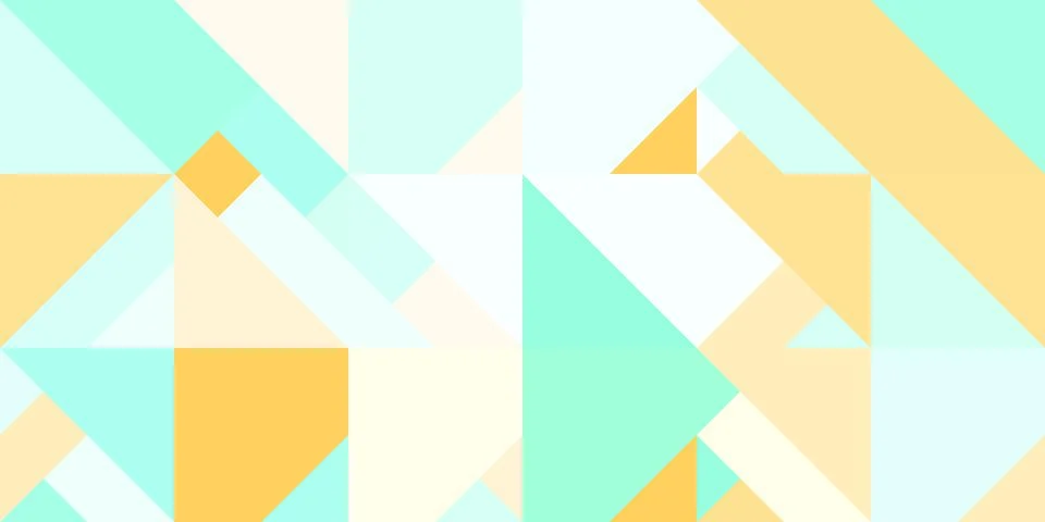 Geometric background pattern. Inca brown bali green sky blue. Seamless differ Stock Illustration