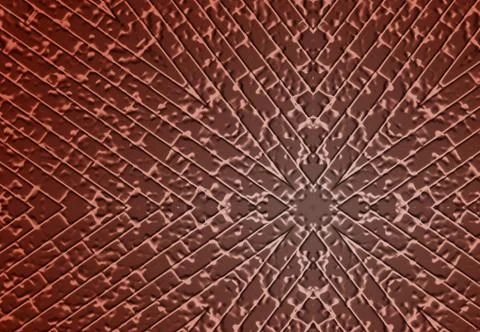 Geometric background pattern with a pattern of old bricks in the color of a b Fotos Stock