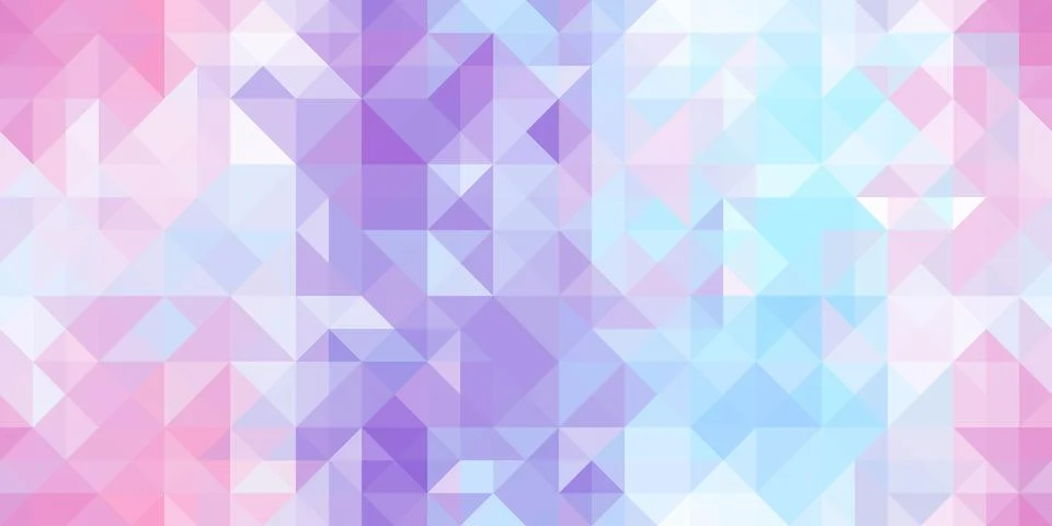 Geometric background pattern. Pink violet sky blue. Seamless chaotic random f 스톡 일러스트