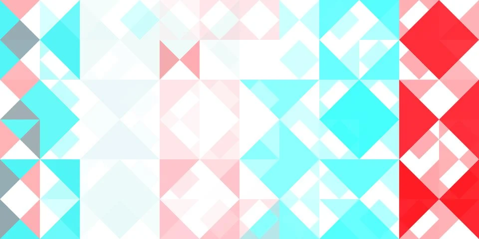 Geometric background pattern. Red blue pink white. Seamless chaotic usual for イラスト素材
