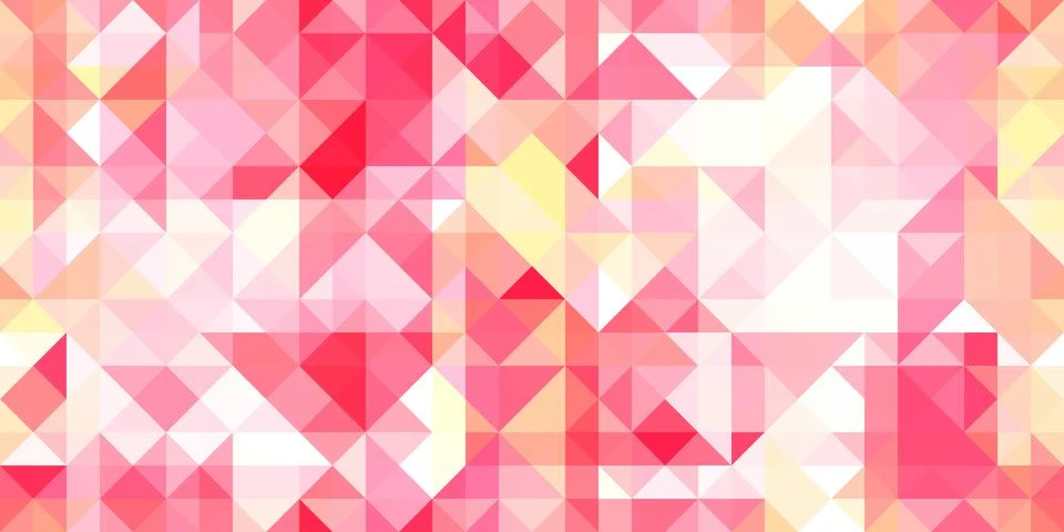 Geometric background pattern. Rose pink yellow. Seamless shambolic common tri イラスト素材