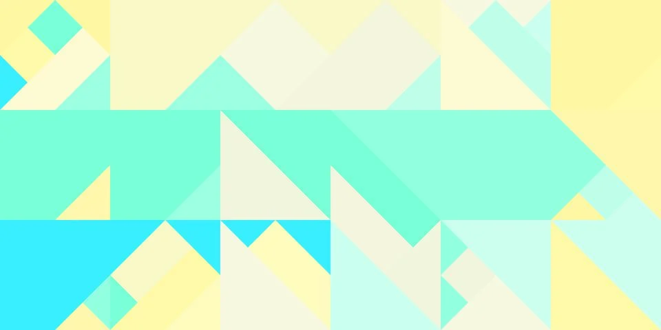 Geometric background pattern. Summer yellow sundance turquoise green blue. Se Illustrazione stock