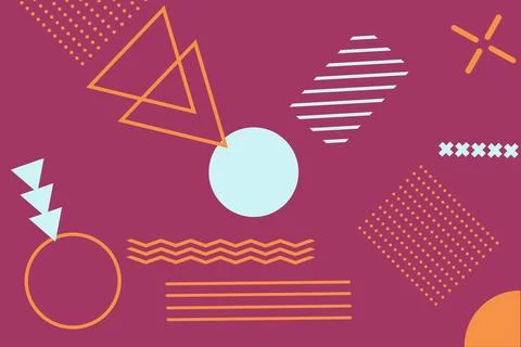 Geometric background, pattern, texture for poster, card, social media cover. Stock Illustration