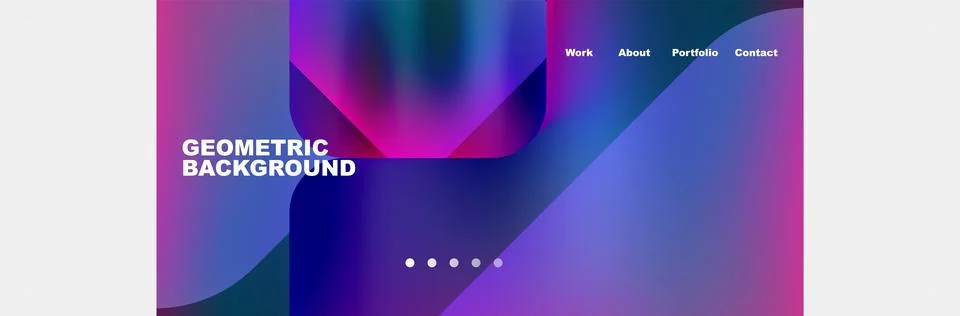 Geometric background with purple blue gradient for tech event Stock Illustration