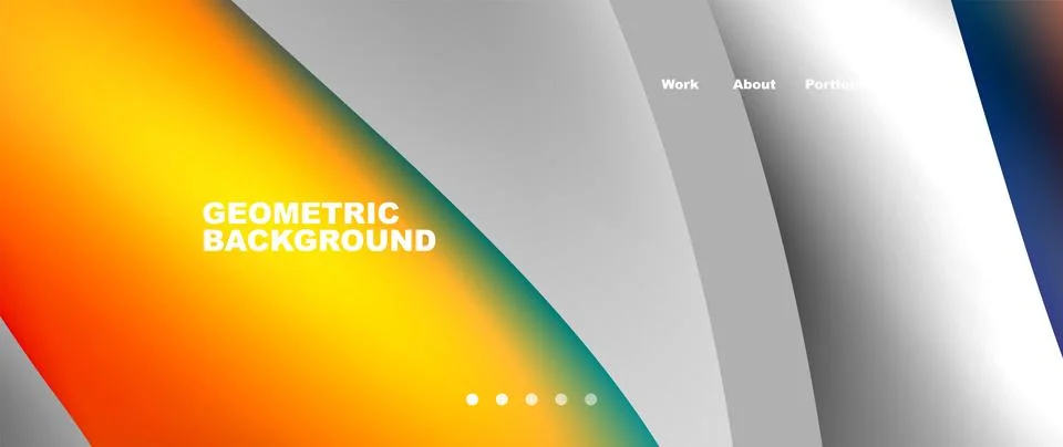 Geometric background with rainbow of colors in triangles and rectangles Stock Illustration