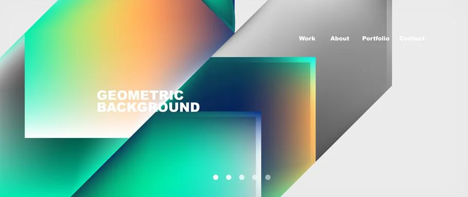 Geometric background with rainbow gradient in rectangle shapes イラスト素材