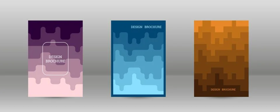 Geometric background with rectangles. Smooth color change, gradient. Set of.. 스톡 일러스트