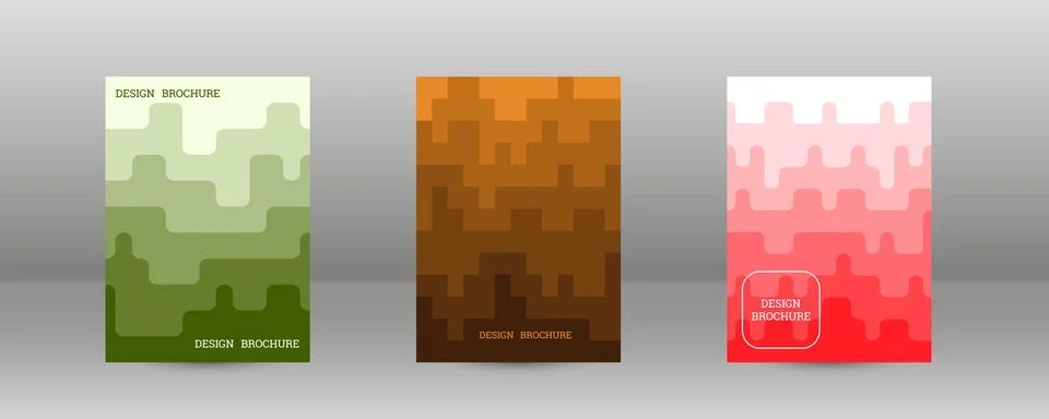 Geometric background with rectangles. Smooth color change, gradient. Set of.. Stock Illustration