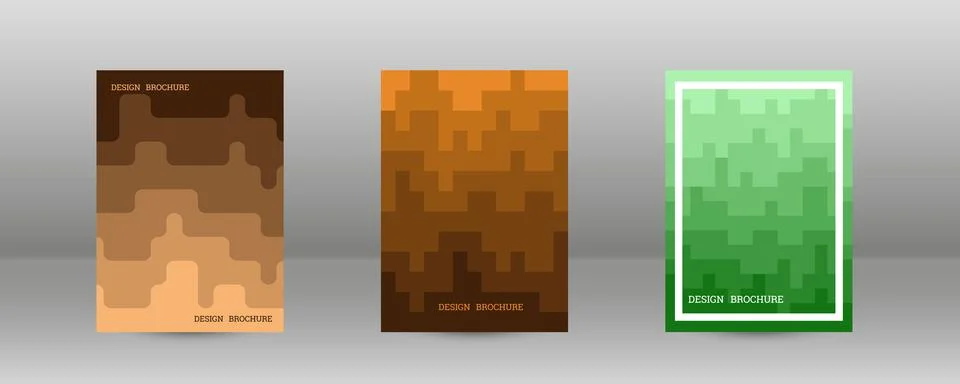 Geometric background with rectangles. Smooth color change, gradient. Set of.. 스톡 일러스트