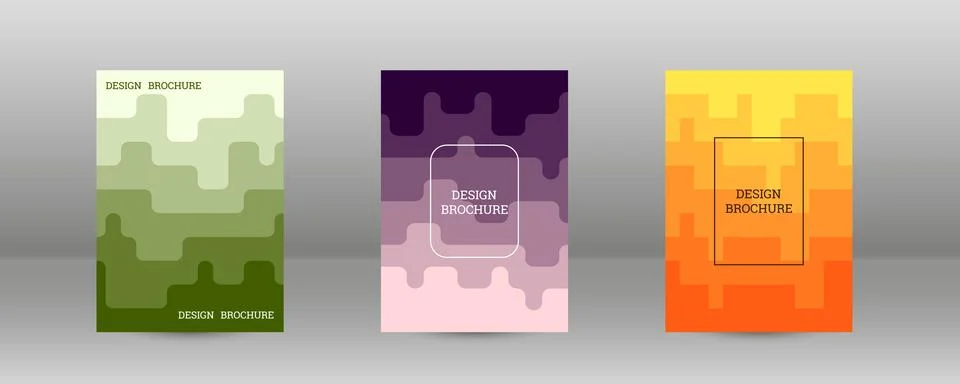 Geometric background with rectangles. Smooth color change, gradient. Set of.. Stock Illustration