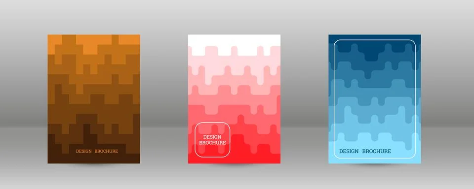 Geometric background with rectangles. Smooth color change, gradient. Set of.. Stock Illustration