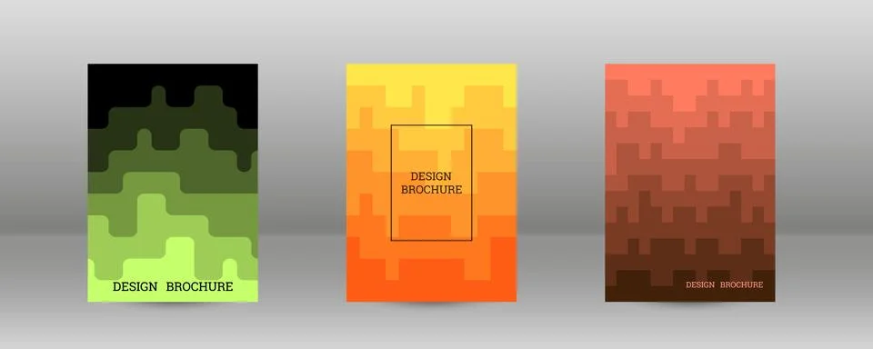 Geometric background with rectangles. Smooth color change, gradient. Set of.. Stock Illustration