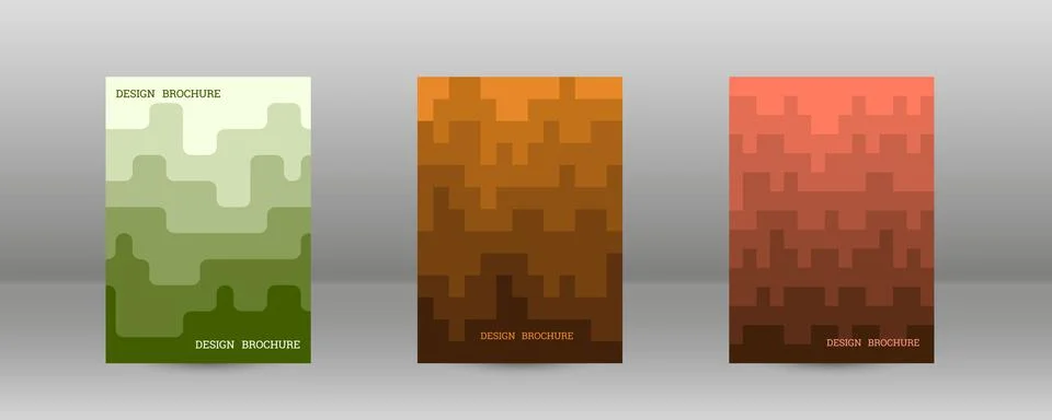 Geometric background with rectangles. Smooth color change, gradient. Set of.. Stock Illustration